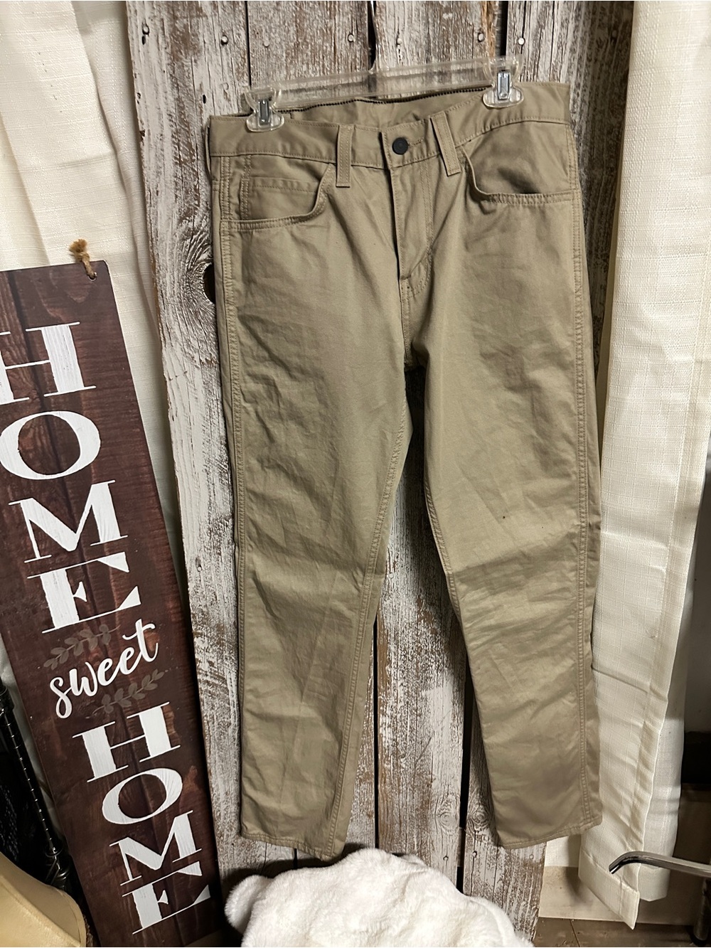 Slim Fit Men's Khaki Jeans - Versatile Tan Slim Jeans